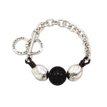 Chain Bracelet & Large Pearls