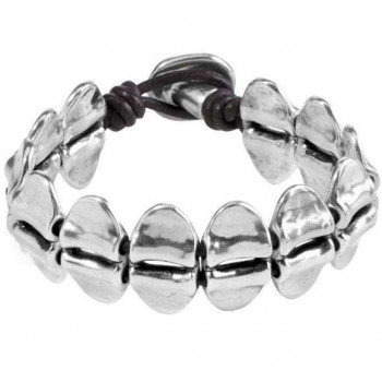 Bracelet Oval Silver Pieces