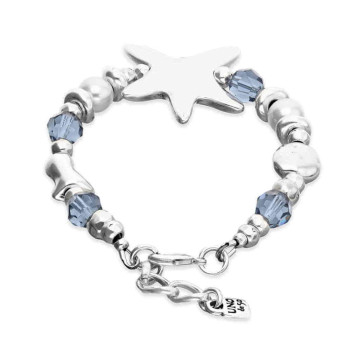 Bracelet Perles Bleu Étoile de Mer