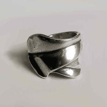 Anillo plata entrelazado