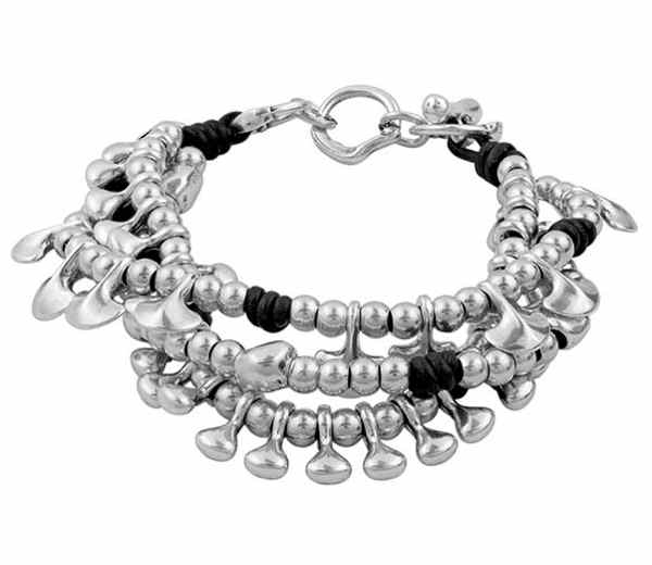 Multi Strand Charm Bracelet | Silver Pearls | Ciclon