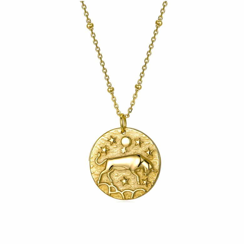 real gold taurus necklace