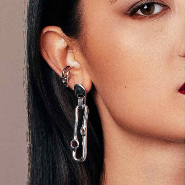 Earcuff transparent crystal