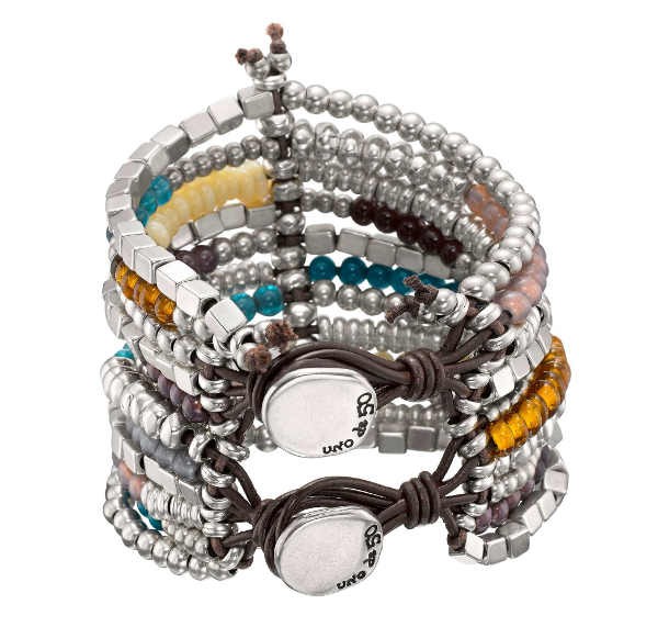 Pulsera con cristales en colores azules de UNO de 50