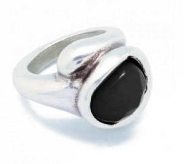 Anillo Piedra Resina negro