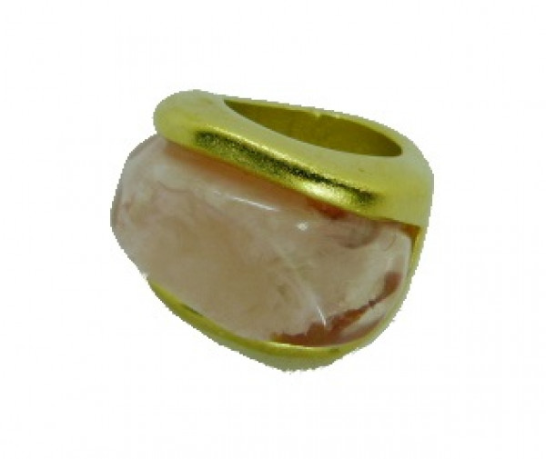 Gold-plated Ring with resin stone
