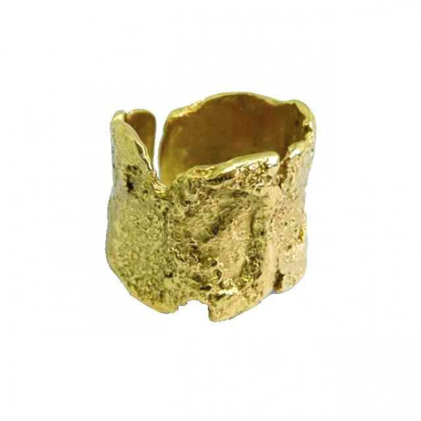 Breiter Gold ring