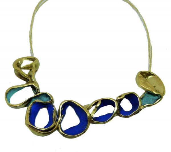 Choker necklace royal turquoise