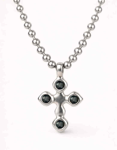 Long Ball Pearl Silver Necklace