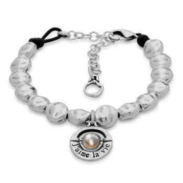 Bracelet Round Pearl Cabochon Pendant