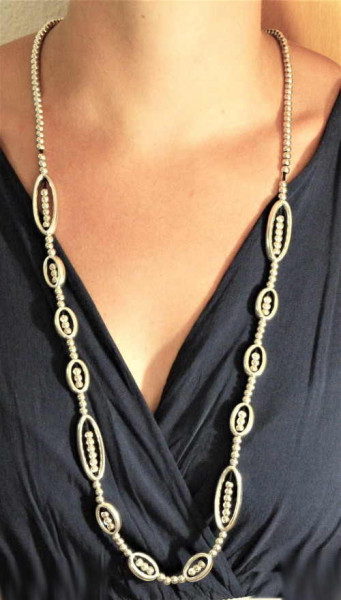 Long Ovale Link Necklace