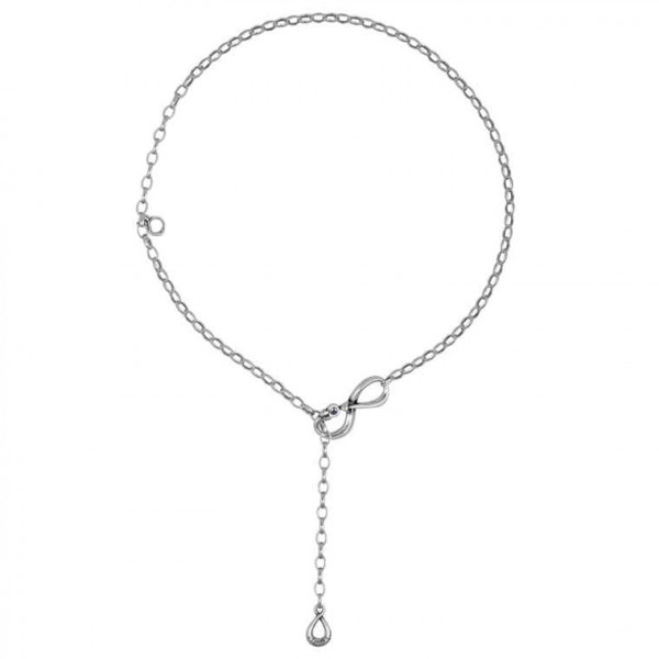 Lariat Silver Necklace 2 Coins