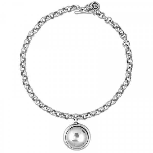 Choker Chain Necklace Round Pendant