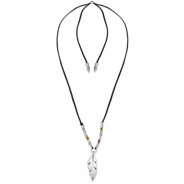 Collier Boho Pendentif Plume Tribale