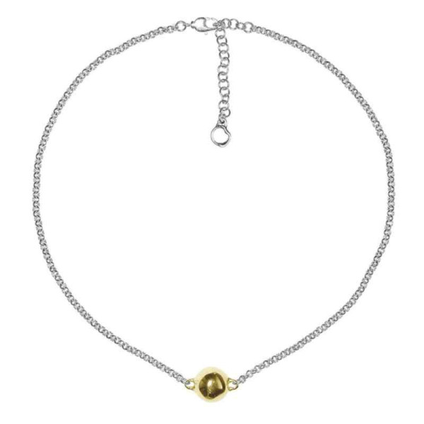 Gargantilla cadena  bola oro