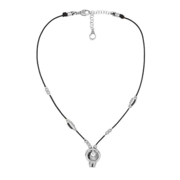 Collar Corto de Cuero – Murano Cristal