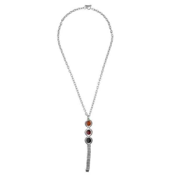 Necklace Chocolate Colored Crystals