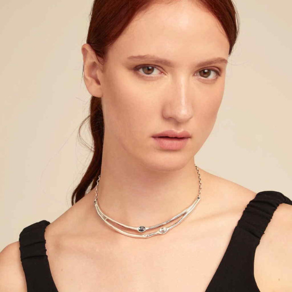 Rigid Choker Silver
