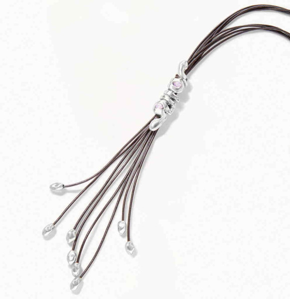 Leather Necklace Snake Charm