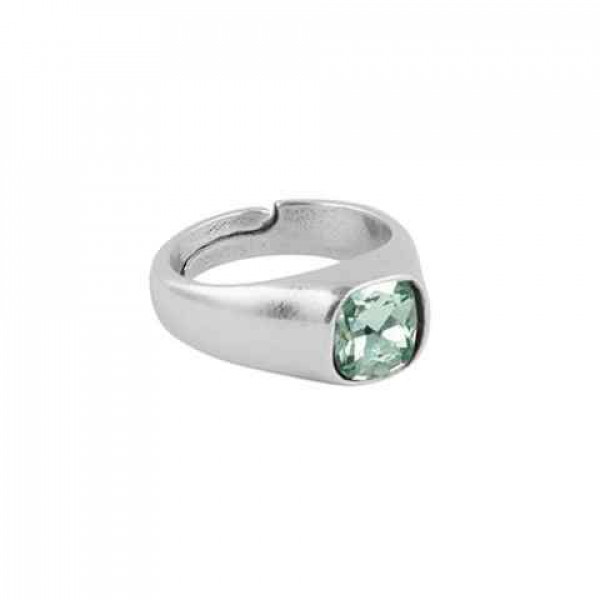 Light Green Crystal Ring