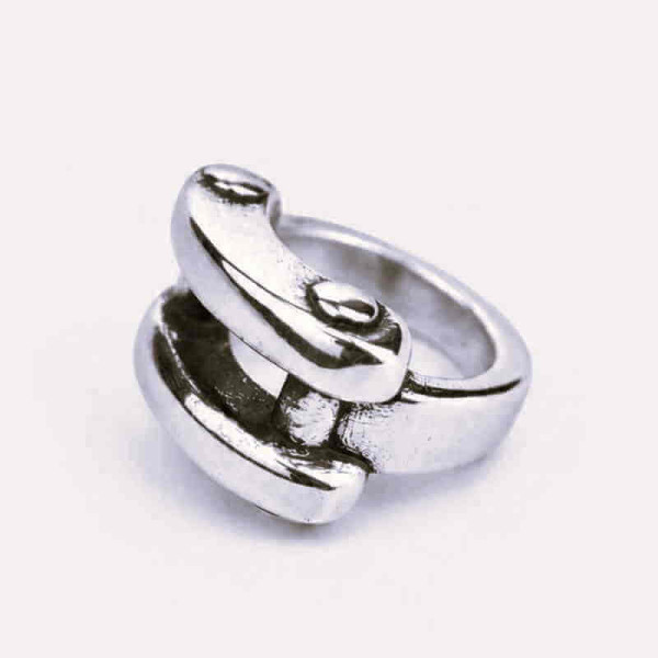 Silver Character Ring
