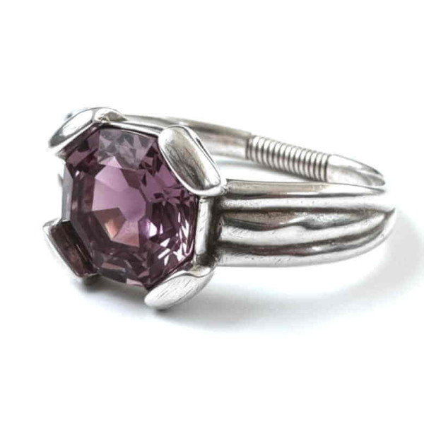 Pink Swarovski Crystal Bangle Bracelet