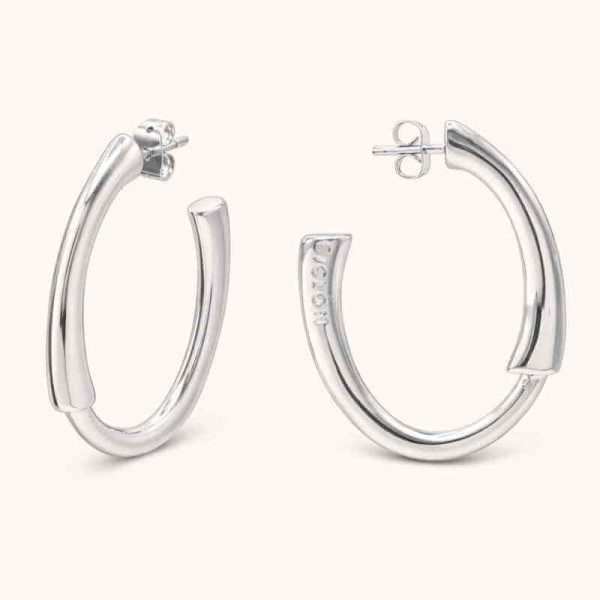 Boucles d'oreilles Créoles Ouvertes Argent