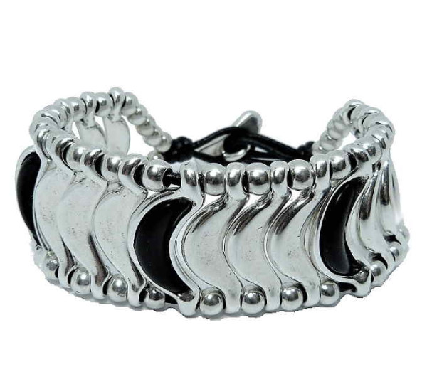 Bracelet silver moon charms