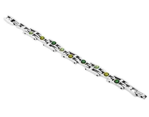 Bracelet Chaine Green Crystals