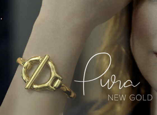 Bracelet jonc cercle doré