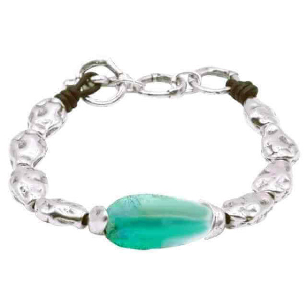 Türkis Muranoglas-Armband