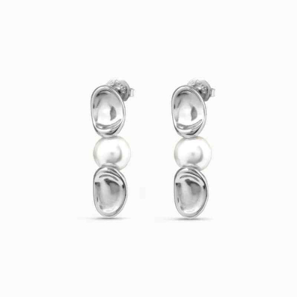 White Pearl Earrings