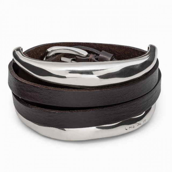 Silber Wickelarmband UNOde50