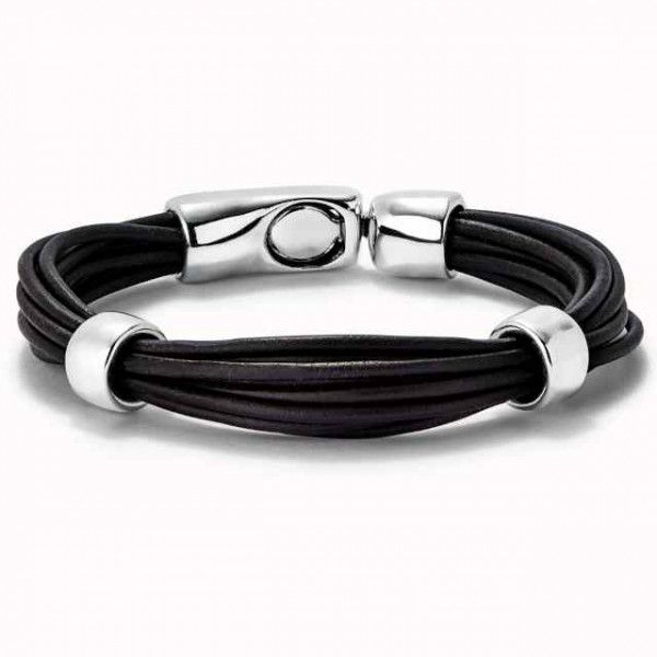 Pulsera Multi Tiras Piel 2 Grappas