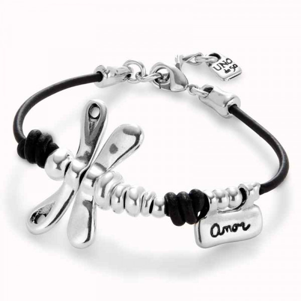 Libellen Charm Lederarmband