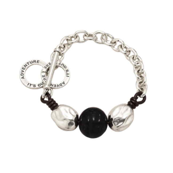 Chain Bracelet & Large Pearls