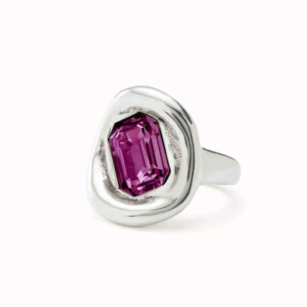 Rosa Kristall Ring