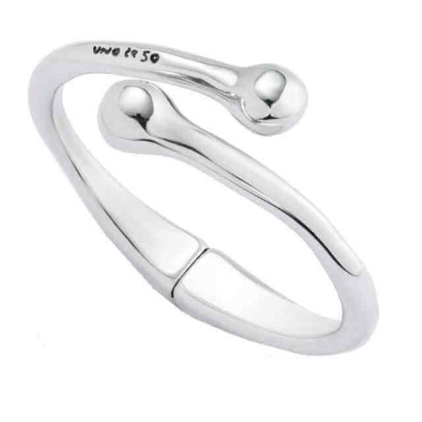 Bracelet jonc avec une boule irrégulière à chaque extrémité