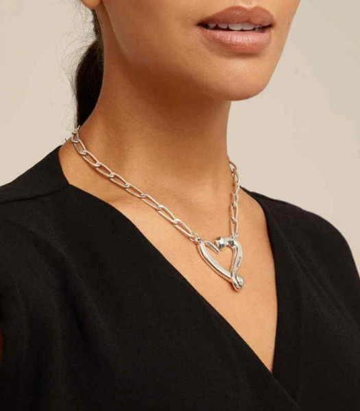 Silber Halskette Herz Anhänger