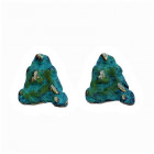 Green Turquoise Ear Studs