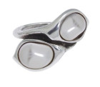 Anillo plata ojos dobles