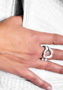 Loop silver Ring