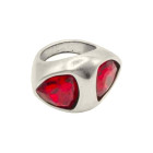 Red Double Crystal Ring