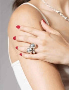 Ensemble bagues empilables argent