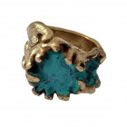 Baroque Style Turquoise Ring