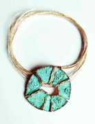 Pendentif Rond irrégulière Turquoise