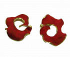 Sculpted Coral Earrings