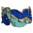 Artistic Turquoise Bronze Bangle