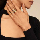 Anillo circular de oro