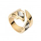 Folded Gold Ring - Superstition